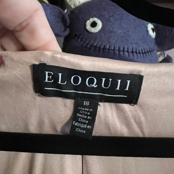 Eloquii NWT Sequin Blush Long Sleeve Dress - Picture 5 of 11